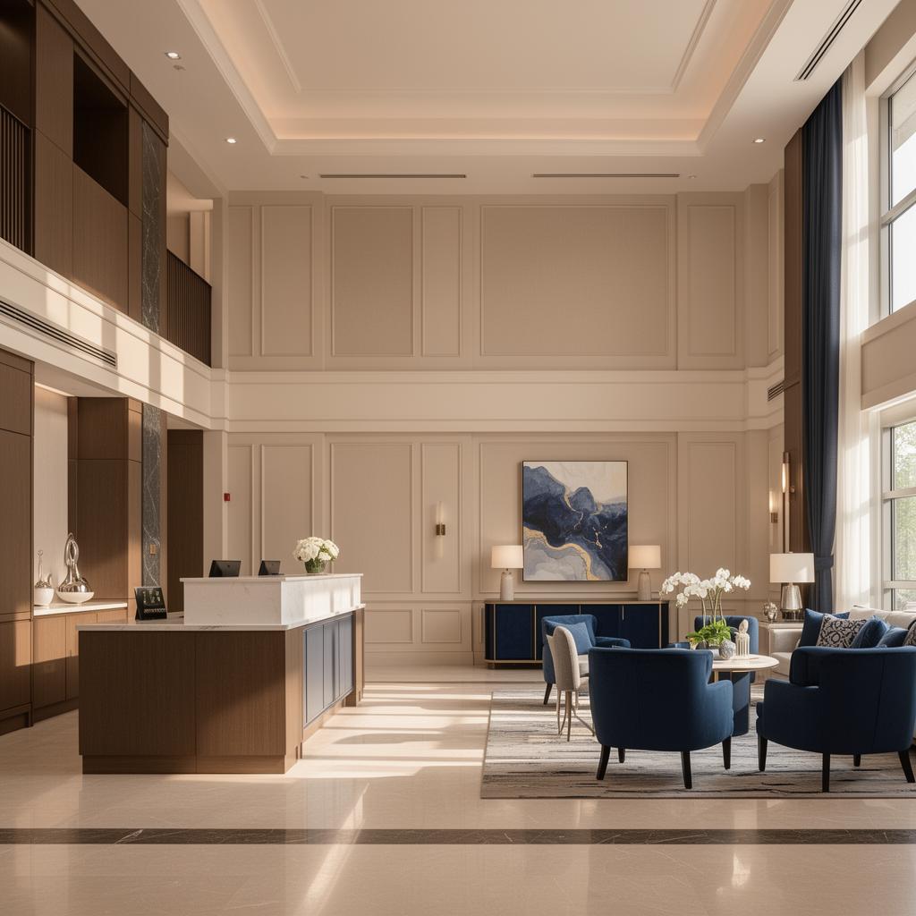 Elegant assisted living facility interior